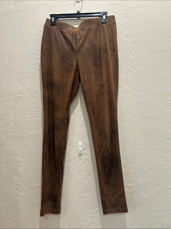 Cato Pants - Brown Faux Suede Women’s Slim Fit Pants